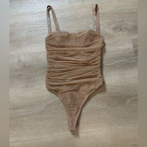 White Fox High Roller bodysuit with Diamanté Straps